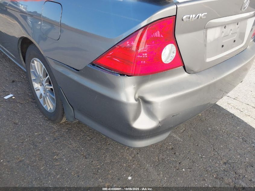 2005 Honda Civic Ex VIN: 1HGEM21925L077690 Lot: 43388801