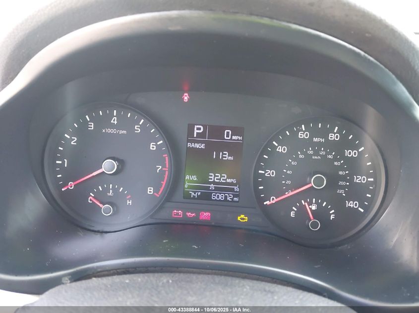 2020 Kia Rio Lx VIN: 3KPA24ADXLE260182 Lot: 43388844