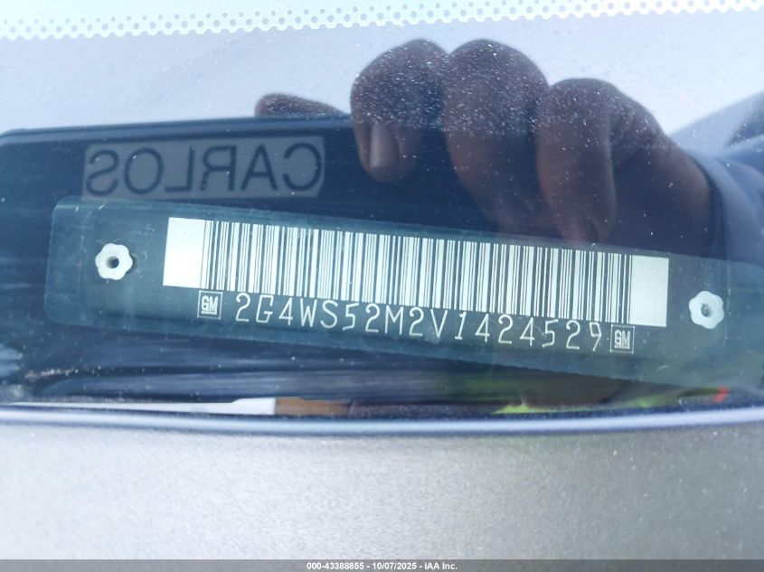 1997 Buick Century Custom Cmi VIN: 2G4WS52M2V1424529 Lot: 43388855