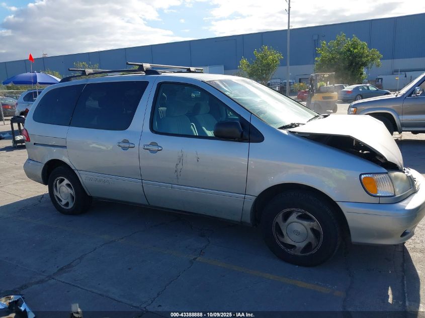 2002 Toyota Sienna Le VIN: 4T3ZF13C12U450451 Lot: 43388888