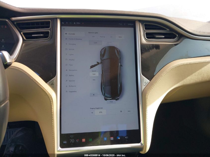 2013 Tesla Model S VIN: 5YJSA1CNXDFP21615 Lot: 43388914