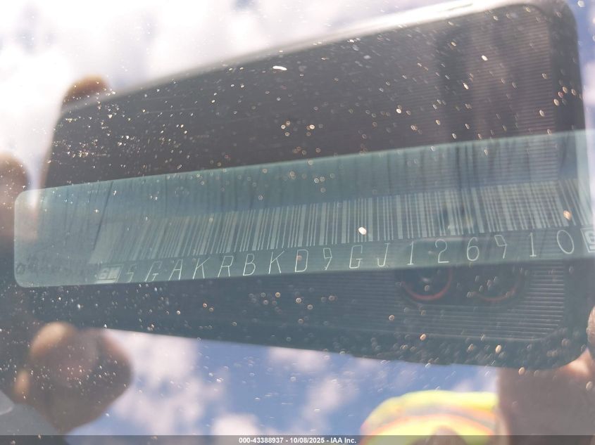 2016 Buick Enclave Leather VIN: 5GAKRBKD9GJ126910 Lot: 43388937