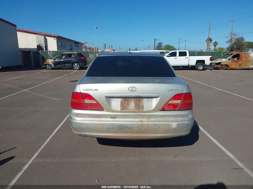 2003 Lexus Ls 430 VIN: JTHBN30F930119569 Lot: 43389032