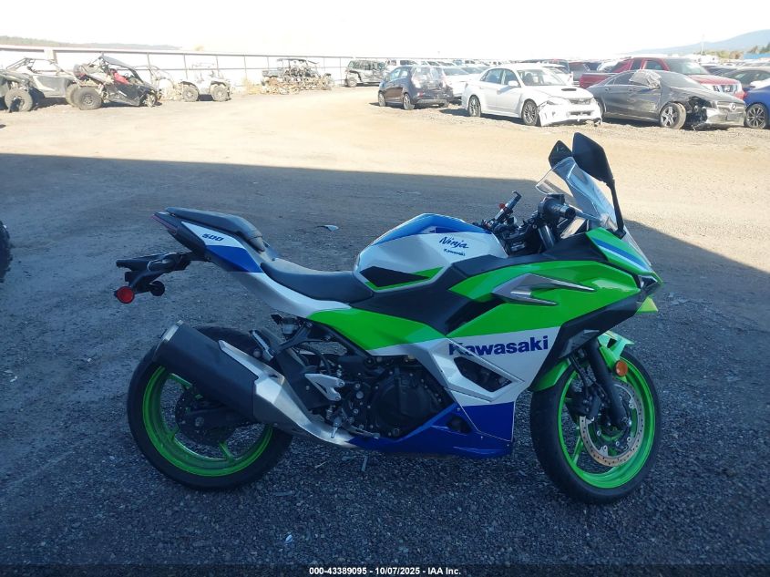 2024 Kawasaki Ex500 A/B VIN: ML5EXGJ13RDA27620 Lot: 43389095