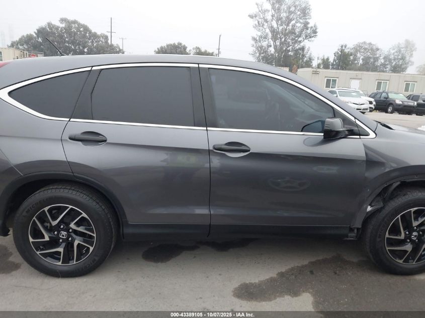 2016 Honda Cr-V Se VIN: 2HKRM3H41GH521326 Lot: 43389105