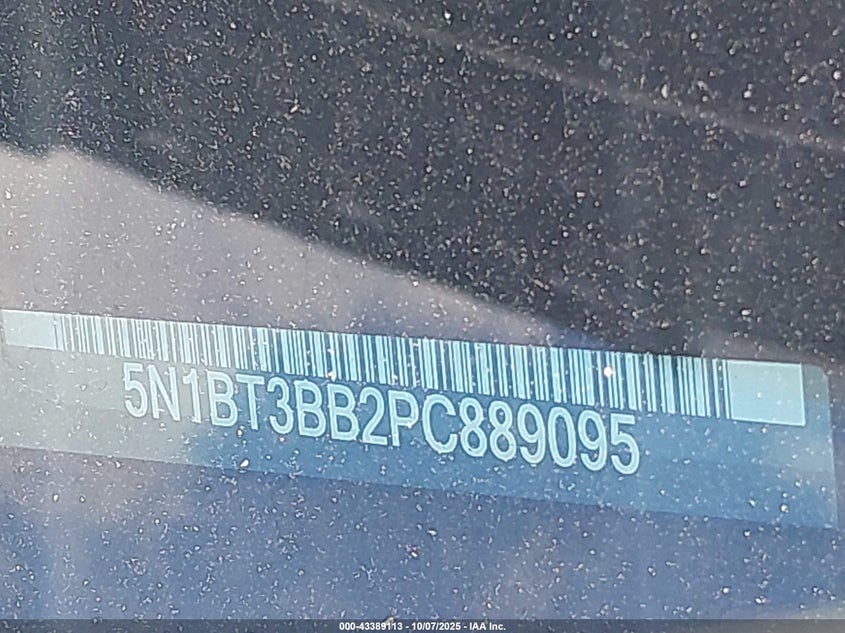 2023 Nissan Rogue Sv Intelligent Awd VIN: 5N1BT3BB2PC889095 Lot: 43389113