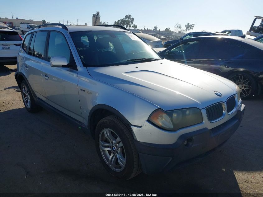 2004 BMW X3 3.0I VIN: WBXPA93474WA64558 Lot: 43389116
