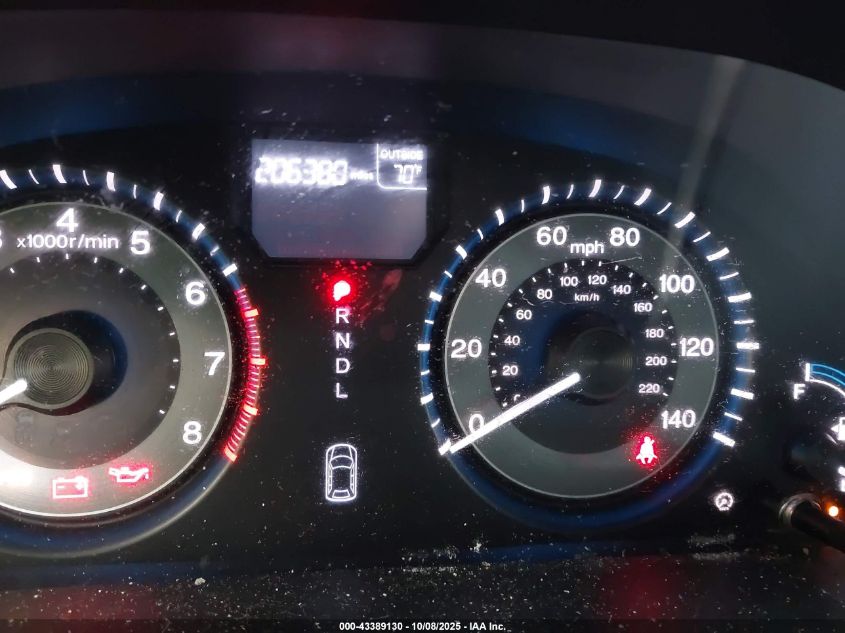 2013 Honda Odyssey Ex-L VIN: 5FNRL5H66DB001116 Lot: 43389130