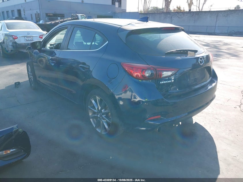 2018 Mazda 3 2.5 Azda3 Touring Blue Lot 111043389134 Vin 3MZBN1L36JM254846