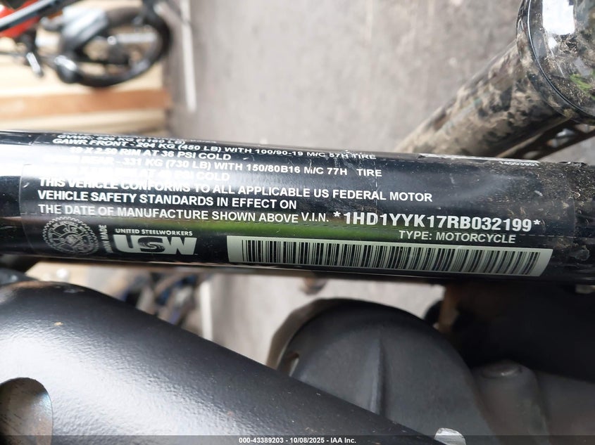 2024 Harley-Davidson Fxbbs VIN: 1HD1YYK17RB032199 Lot: 43389203