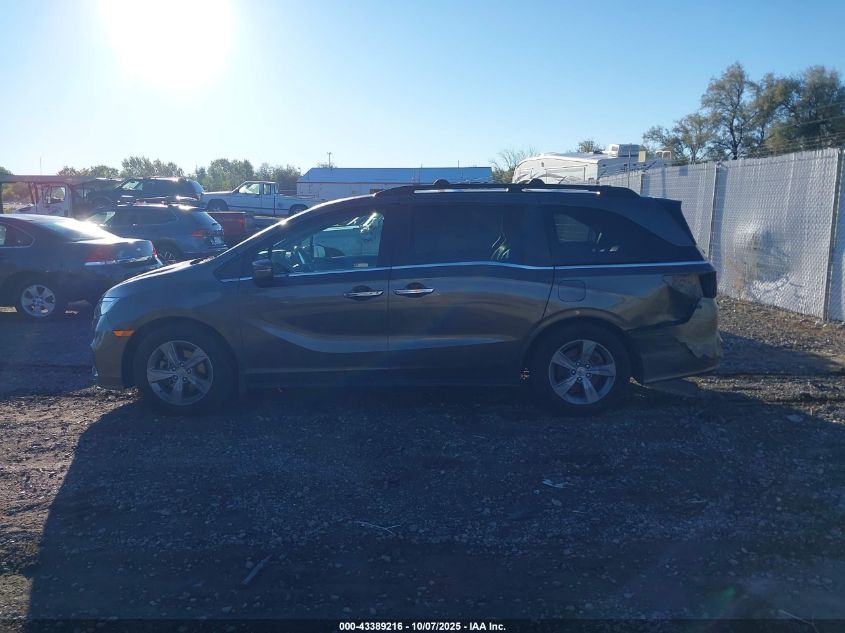 2018 Honda Odyssey Ex-L VIN: 5FNRL6H71JB067387 Lot: 43389216