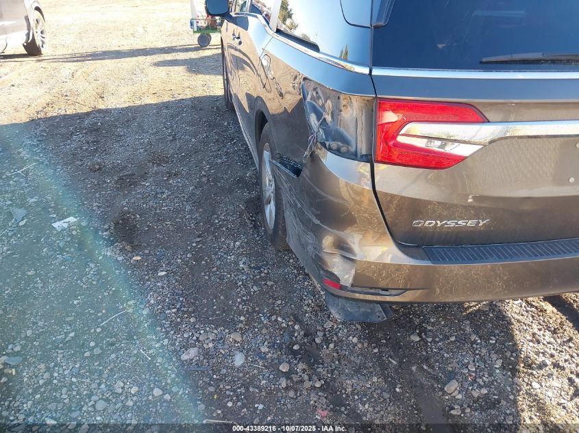 2018 Honda Odyssey Ex-L VIN: 5FNRL6H71JB067387 Lot: 43389216