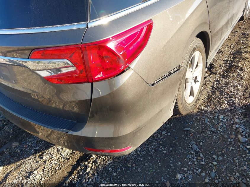 2018 Honda Odyssey Ex-L VIN: 5FNRL6H71JB067387 Lot: 43389216