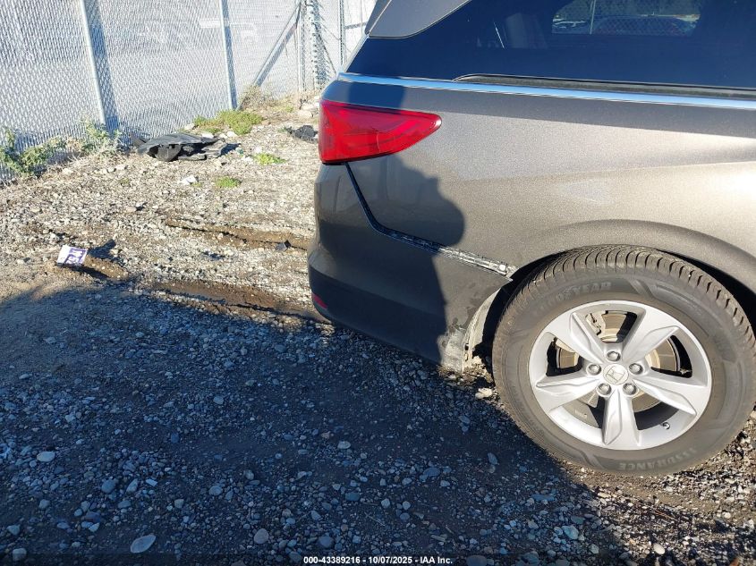 2018 Honda Odyssey Ex-L VIN: 5FNRL6H71JB067387 Lot: 43389216