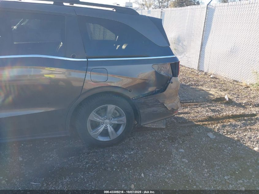 2018 Honda Odyssey Ex-L VIN: 5FNRL6H71JB067387 Lot: 43389216