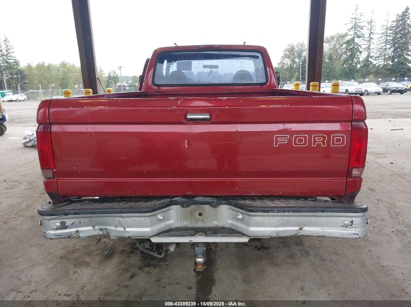 1996 Ford F250 VIN: 1FTHX25F3TEB22821 Lot: 43389239