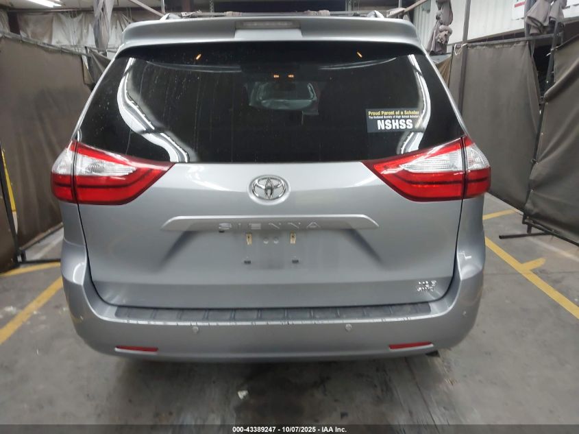 2017 Toyota Sienna Xle Premium 7 Passenger VIN: 5TDDZ3DC0HS160692 Lot: 43389247
