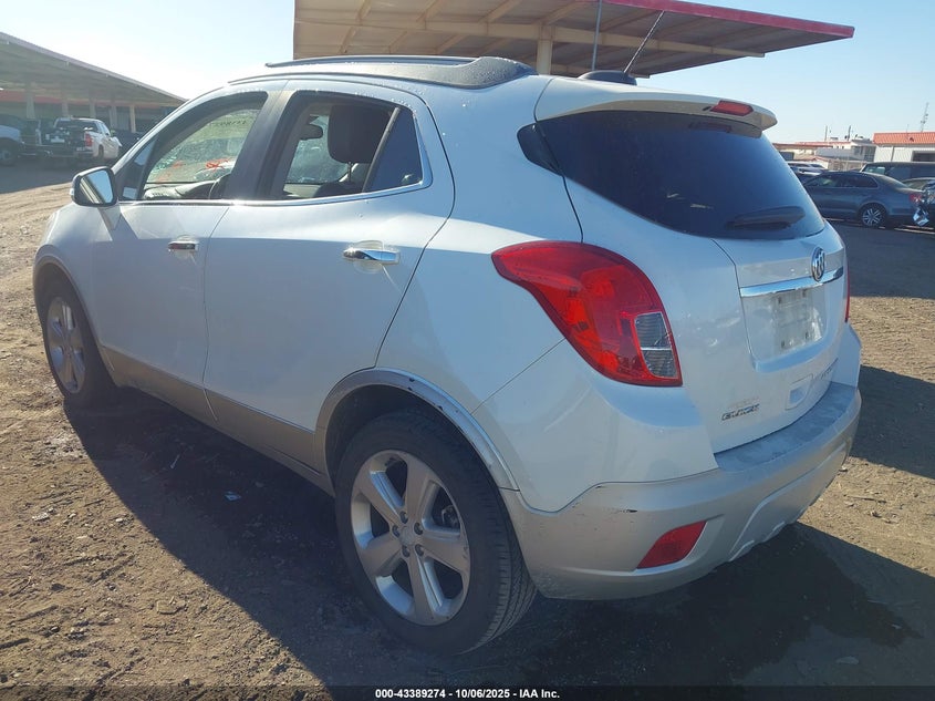 Vin: kl4cjasb2gb630352, lot: 43884023, buick encore 20163
