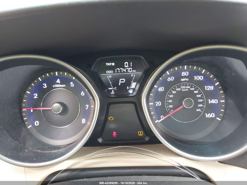 2013 Hyundai Elantra Gls VIN: 5NPDH4AE3DH339288 Lot: 43389299