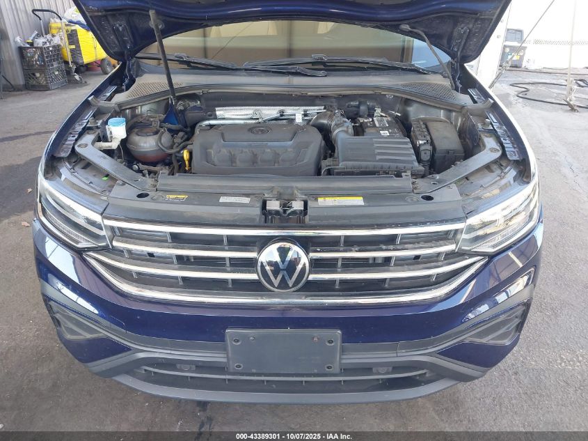 2022 Volkswagen Tiguan 2.0T Se VIN: 3VV3B7AX0NM169565 Lot: 43389301