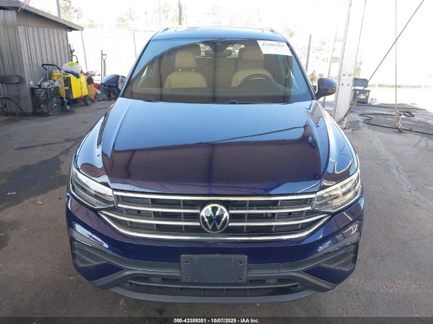 2022 Volkswagen Tiguan 2.0T Se VIN: 3VV3B7AX0NM169565 Lot: 43389301