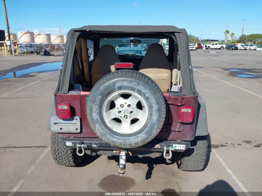 2002 Jeep Wrangler Sahara VIN: 1J4FA59S62P711621 Lot: 43389310