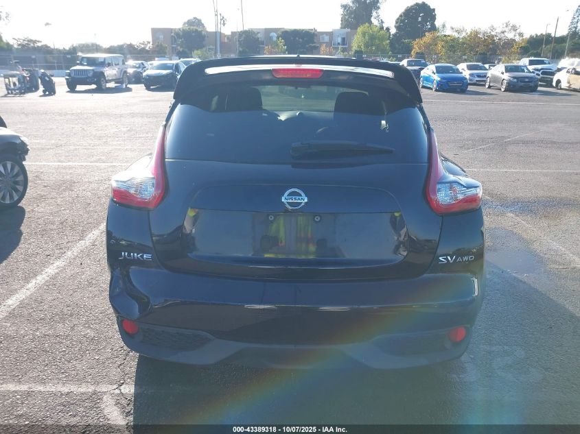 2015 Nissan Juke Sv VIN: JN8AF5MV9FT558575 Lot: 43389318