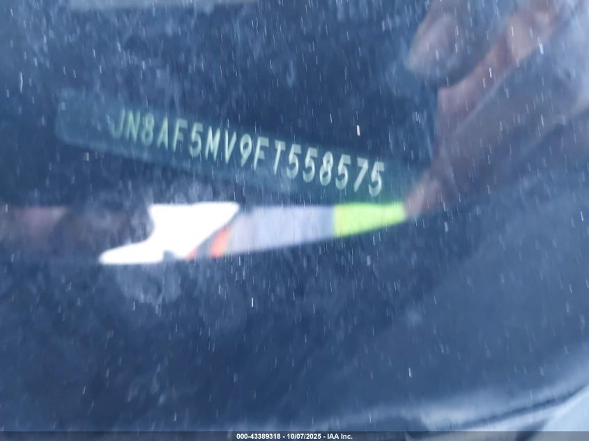 2015 Nissan Juke Sv VIN: JN8AF5MV9FT558575 Lot: 43389318