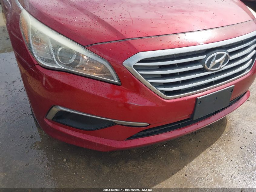 2016 Hyundai Sonata Se VIN: 5NPE24AFXGH376373 Lot: 43389387