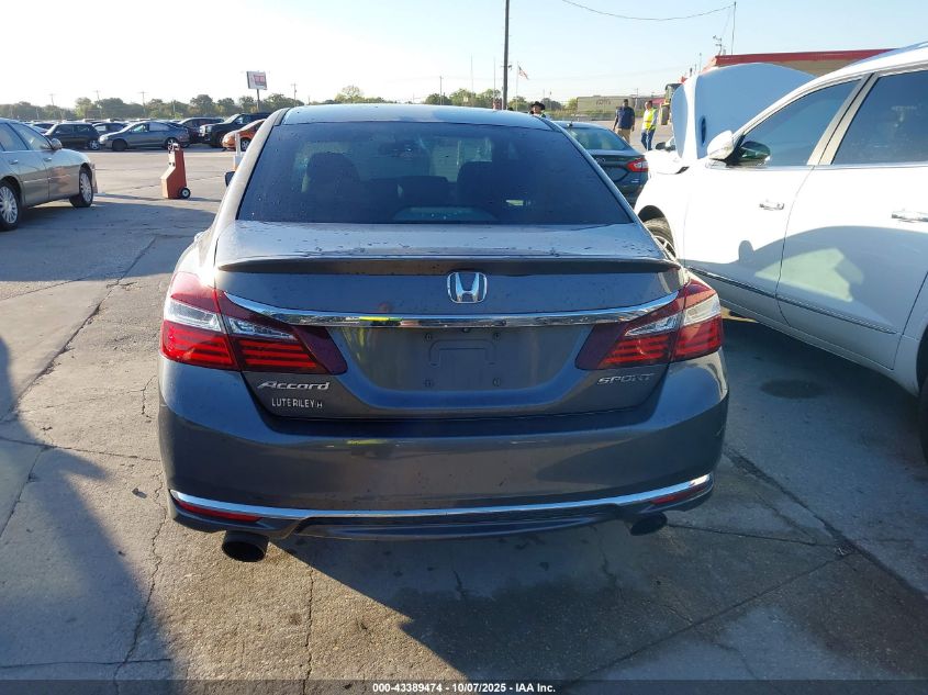 2017 Honda Accord Sport VIN: 1HGCR2F56HA256913 Lot: 43389474