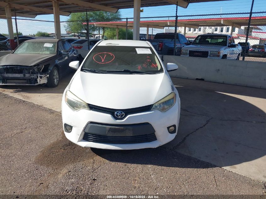 2014 Toyota Corolla Le Plus VIN: 5YFBURHEXEP101318 Lot: 43389508