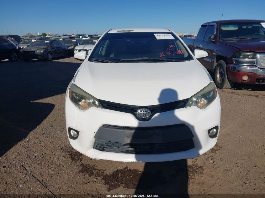 2014 Toyota Corolla Le Plus VIN: 5YFBURHEXEP101318 Lot: 43389508