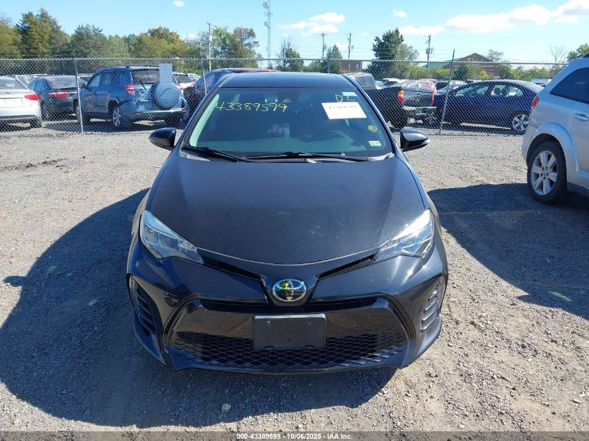 2017 Toyota Corolla Se VIN: 2T1BURHE9HC784603 Lot: 43389599
