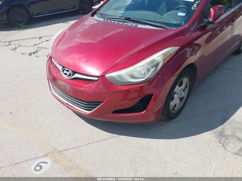 2014 Hyundai Elantra Se VIN: 5NPDH4AE8EH536653 Lot: 43389642