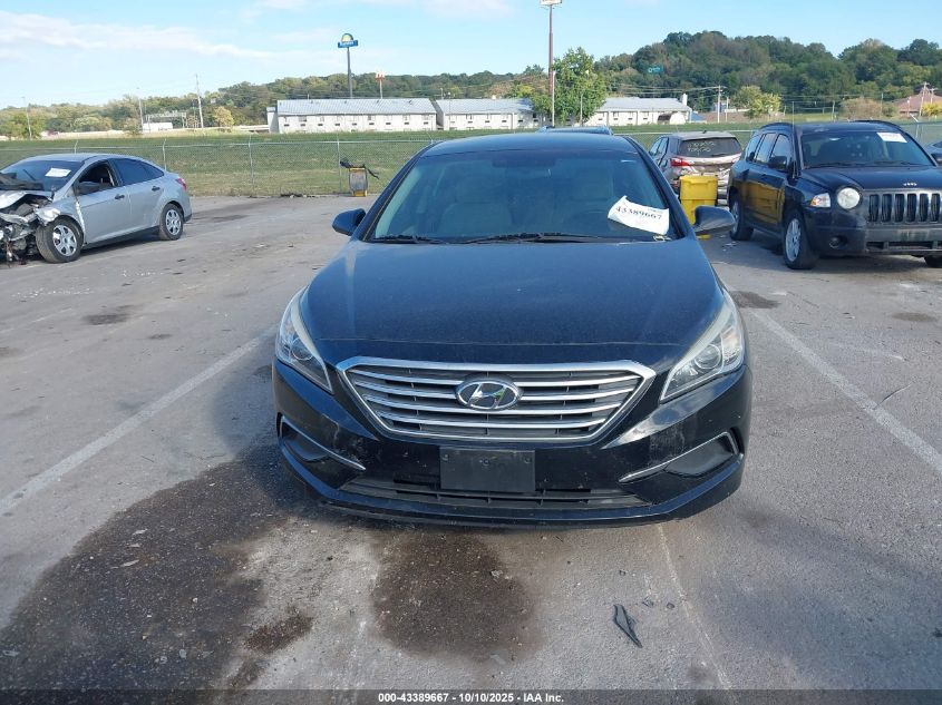 2017 Hyundai Sonata Se VIN: 5NPE24AF5HH550500 Lot: 43389667