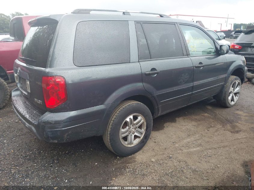 2005 Honda Pilot Ex-L VIN: 2HKYF18505H501617 Lot: 43389672