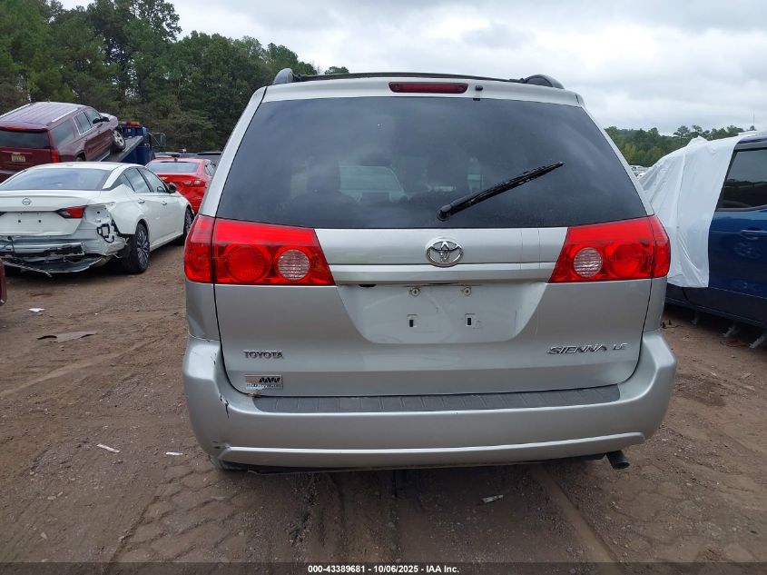 2010 Toyota Sienna Le VIN: 5TDKK4CCXAS307383 Lot: 43389681