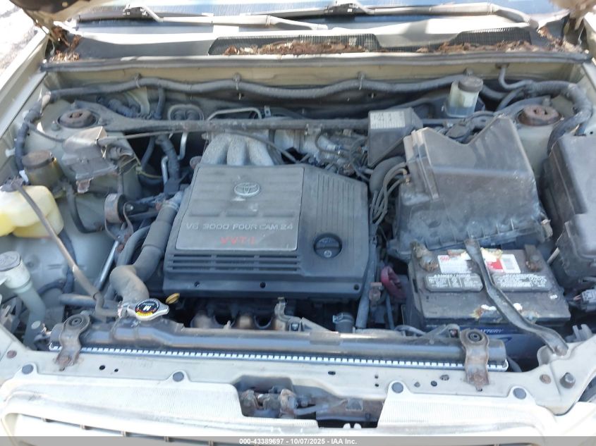 2003 Toyota Highlander V6 VIN: JTEGF21A630078489 Lot: 43389697