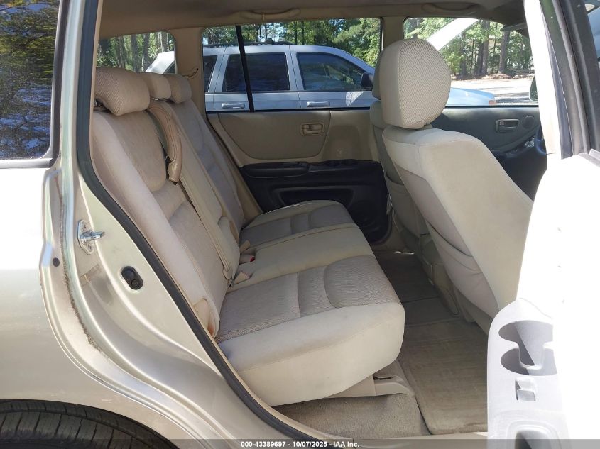 2003 Toyota Highlander V6 VIN: JTEGF21A630078489 Lot: 43389697