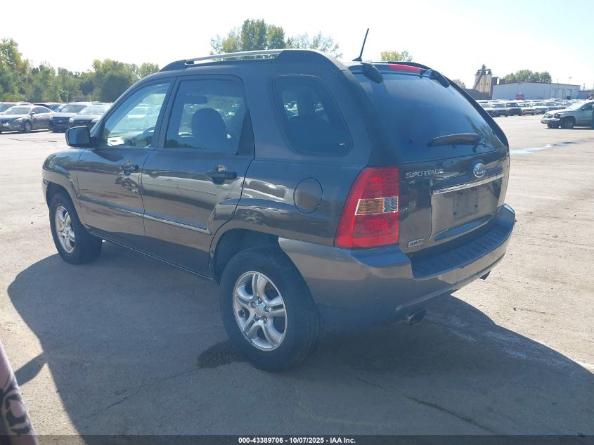 2008 Kia Sportage Ex/Lx VIN: KNDJE723787540261 Lot: 43389706