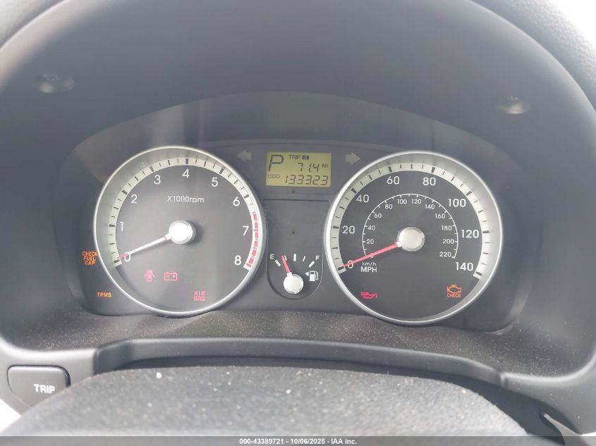 2009 Hyundai Accent Gls VIN: KMHCN46C59U320598 Lot: 43389721