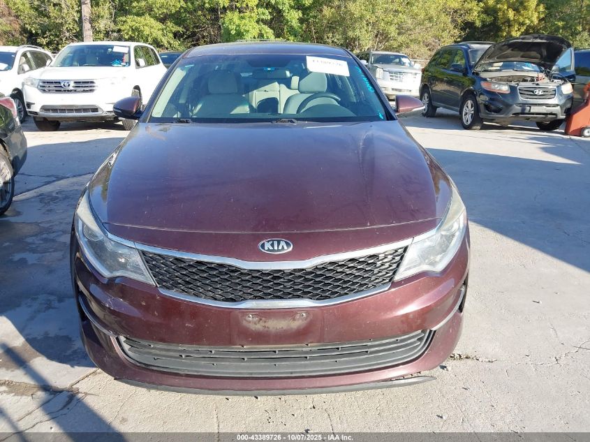 2016 Kia Optima Lx VIN: 5XXGT4L37GG036716 Lot: 43389726