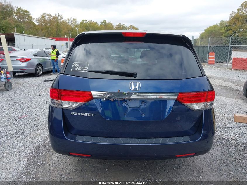 2015 Honda Odyssey Ex-L VIN: 5FNRL5H69FB126324 Lot: 43389738