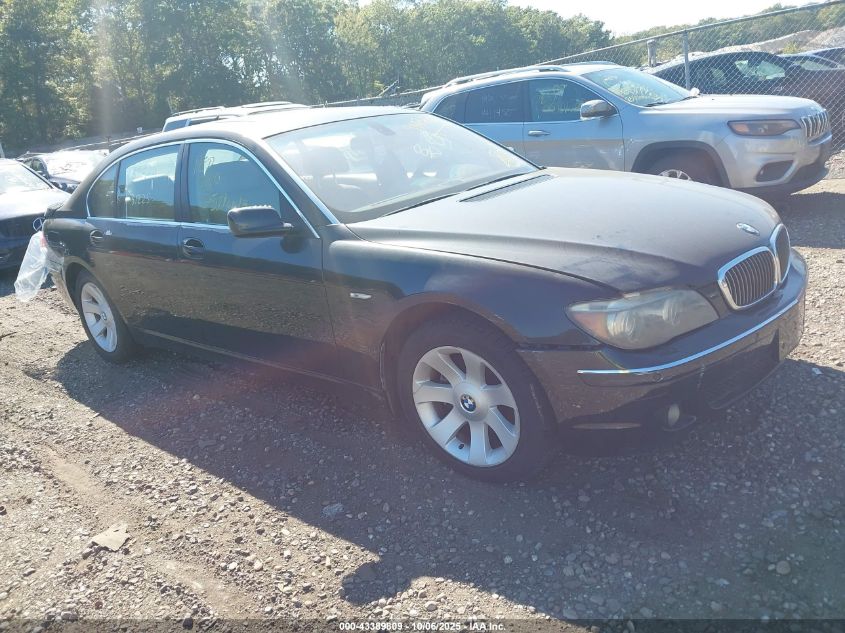 2006 BMW 750Li VIN: WBAHN83576DT37502 Lot: 43389809