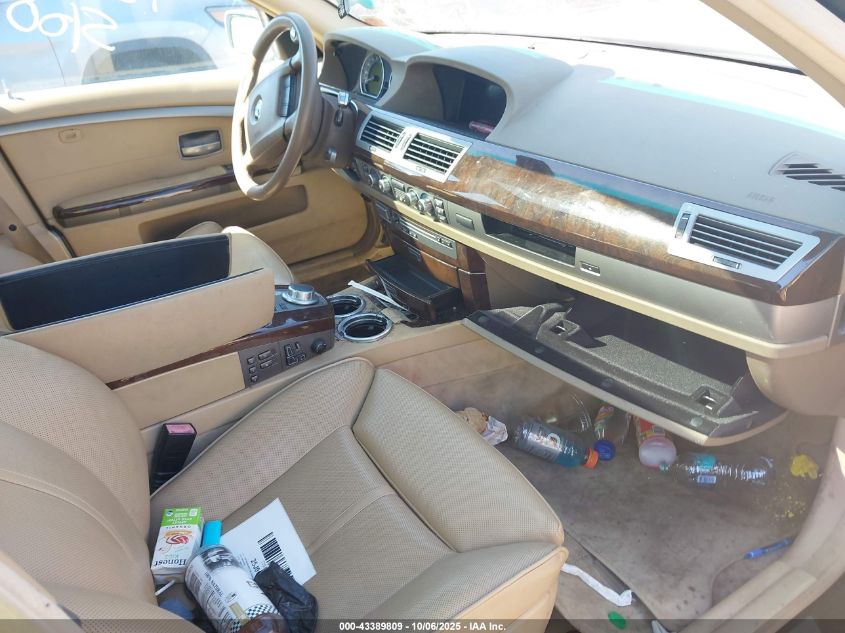 2006 BMW 750Li VIN: WBAHN83576DT37502 Lot: 43389809