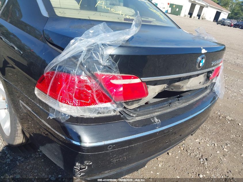 2006 BMW 750Li VIN: WBAHN83576DT37502 Lot: 43389809