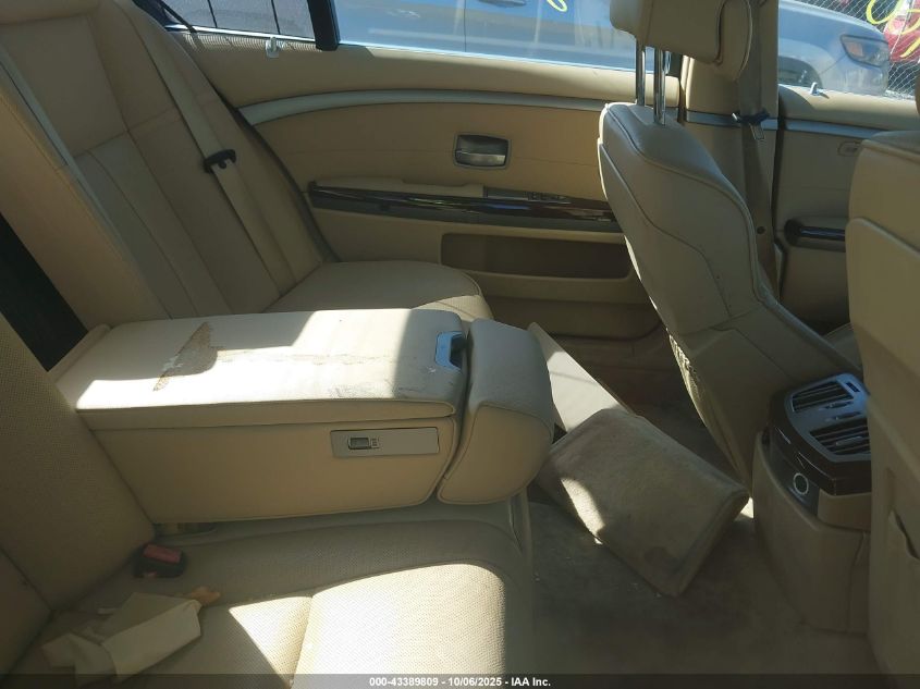 2006 BMW 750Li VIN: WBAHN83576DT37502 Lot: 43389809