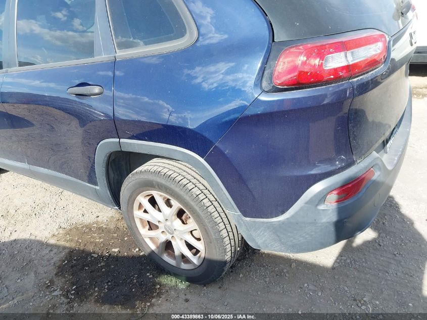 2015 Jeep Cherokee Sport VIN: 1C4PJLAB0FW607728 Lot: 43389863