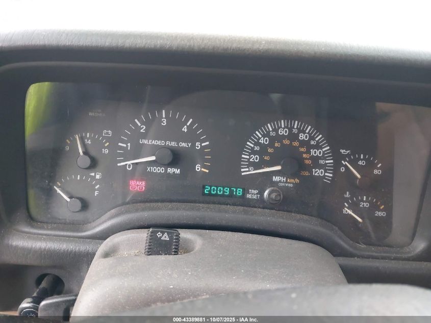 1997 Jeep Cherokee Sport VIN: 1J4FJ68S8VL559375 Lot: 43389881