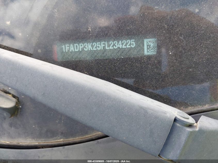 2015 Ford Focus Se VIN: 1FADP3K25FL234225 Lot: 43389889